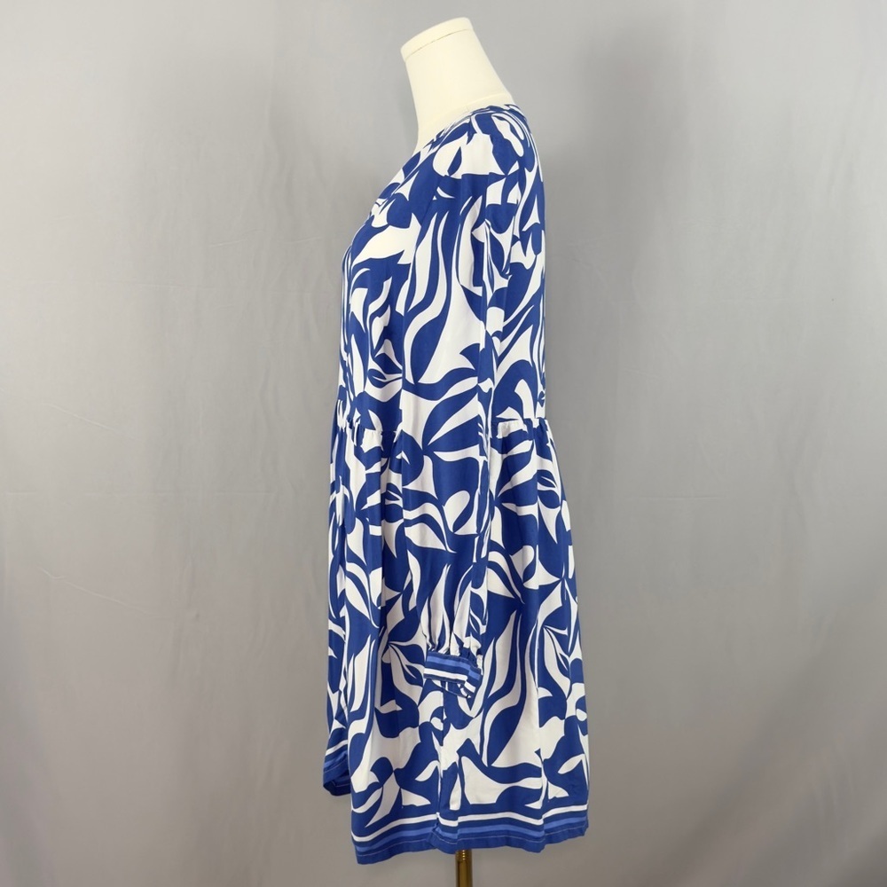 LOFT Blue and White Floral Dress - Picture 4 of 7